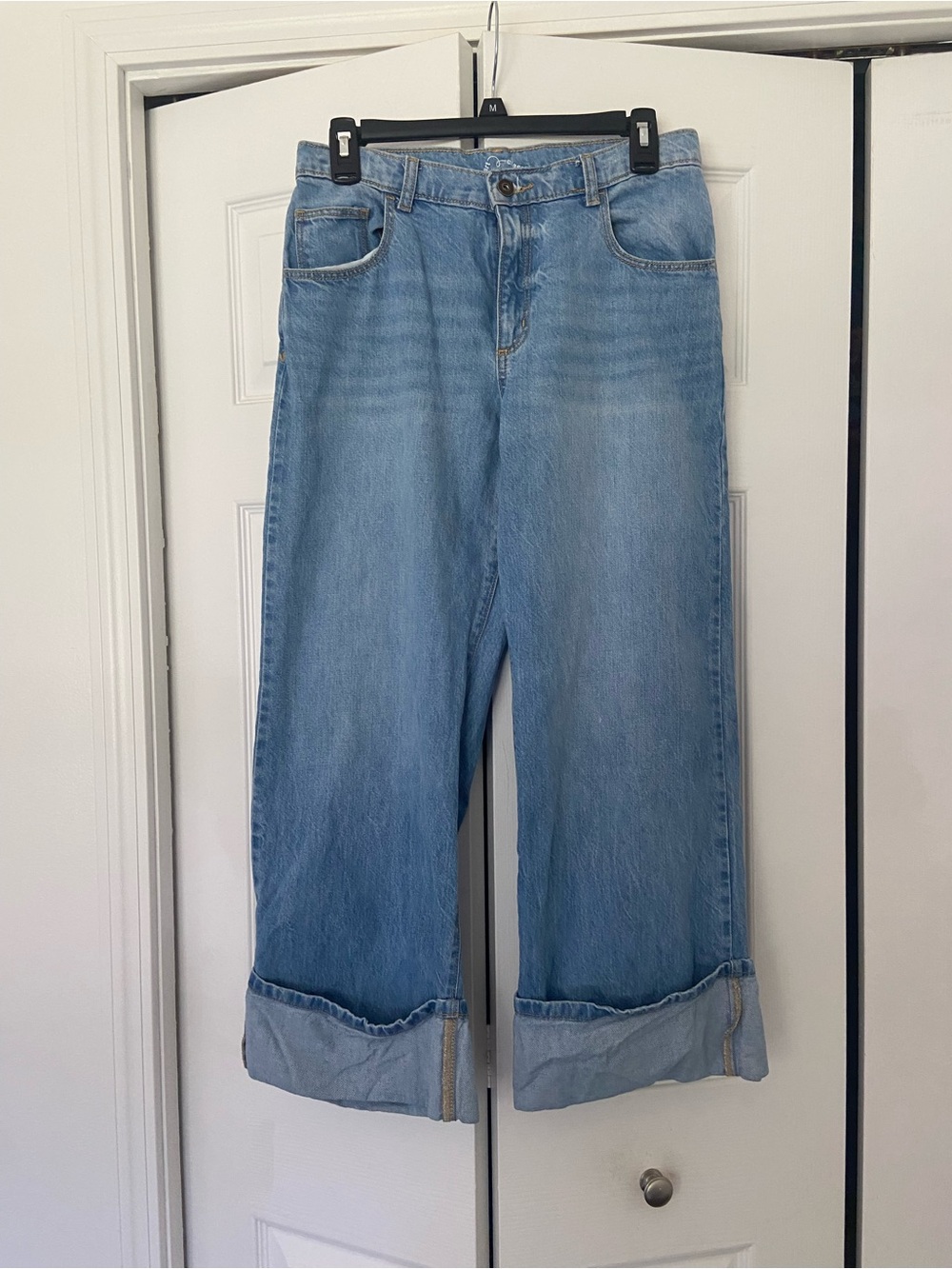 art class Light Blue Wide-Leg Cuffed Jeans